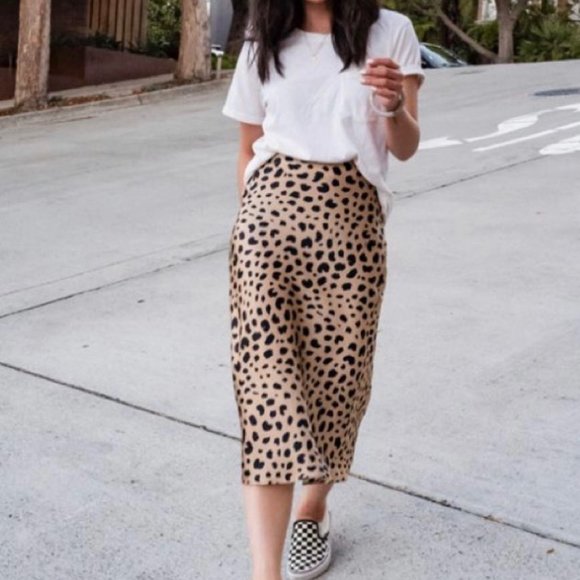 NEW From Future 100% Silk Gina Midi Skirt NWOT - Picture 8 of 17